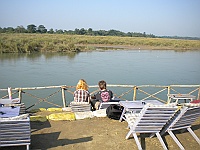 Quiet and nice down at the Rapti river.